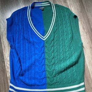 Blue/Green short sleeve vest